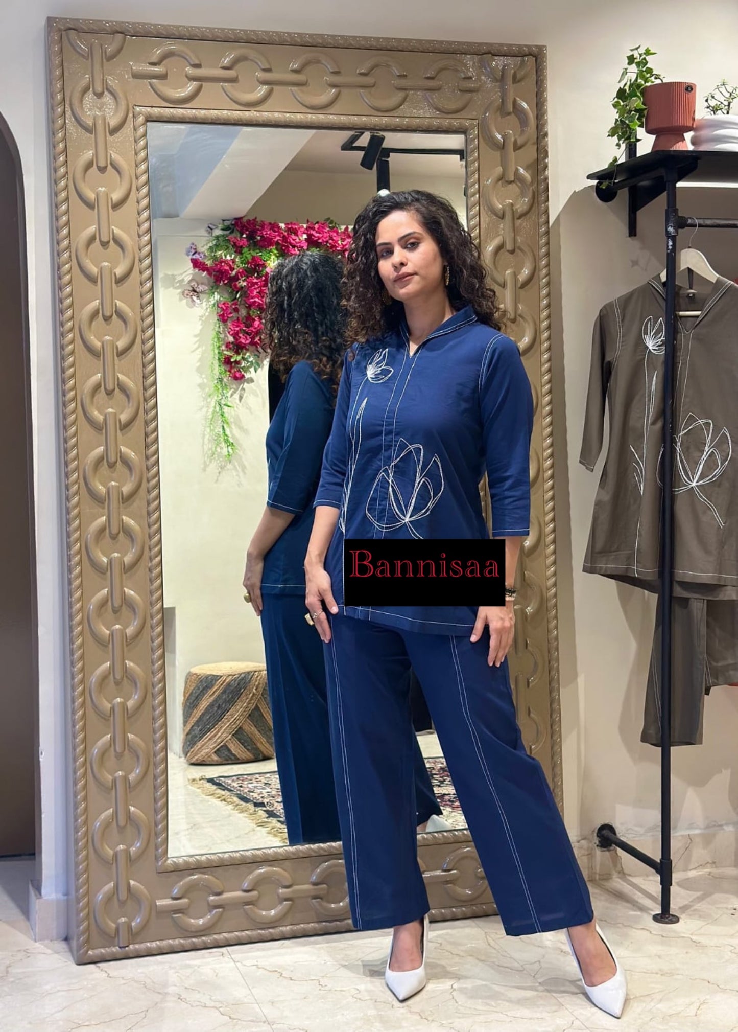 Bannisaa Ultimate Glam Fuchsia Pink, Blue and Purple Co-ord Set