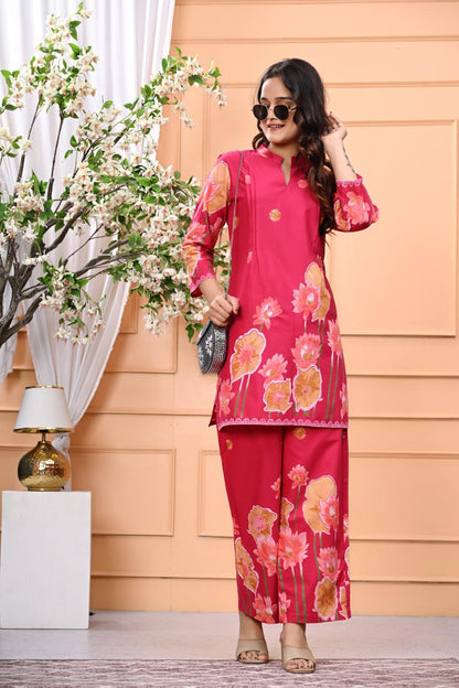 Bannisaa Bloom Collection - Contemporary Floral Printed Suit Sets with Garden-Inspired Motifs