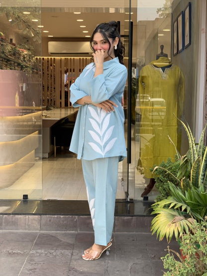 Bannisaa Contemporary Leaf Print Co-ord Collection - Modern Botanical in Four Classic Colors