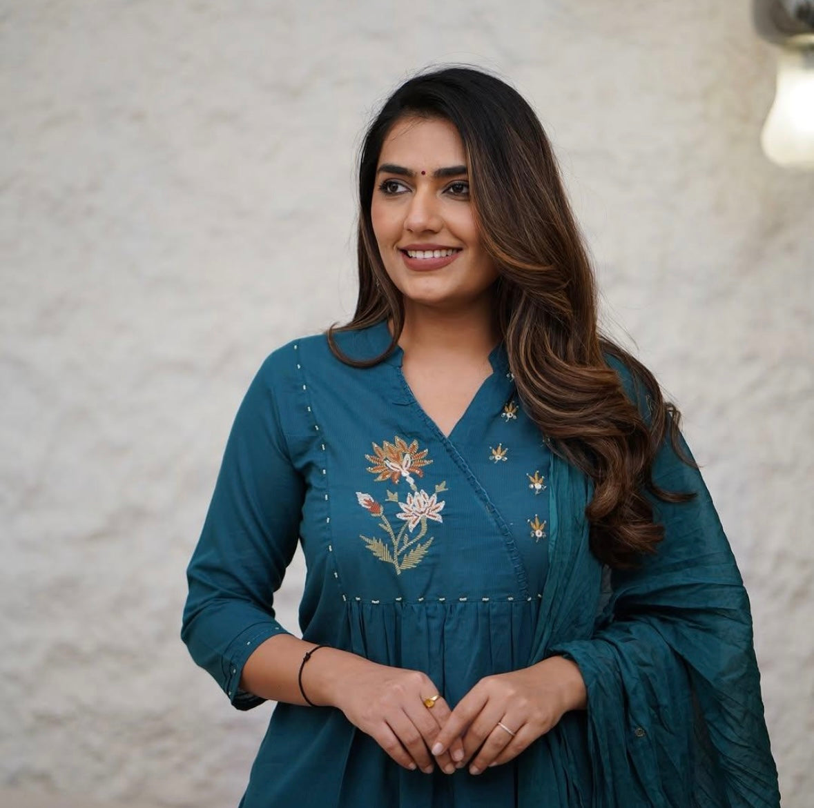 Bannisaa Embroidered Anarkali Kurta Set with Dupatta (3 piece suit)