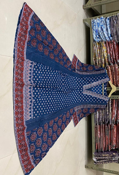 Bannisaa Block Print Palazzo Kurta Set with Dupatta (3 piece suit)
