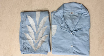 Bannisaa Contemporary Leaf Print Co-ord Collection - Modern Botanical in Four Classic Colors