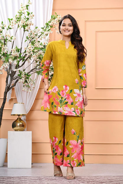 Bannisaa Bloom Collection - Contemporary Floral Printed Suit Sets with Garden-Inspired Motifs