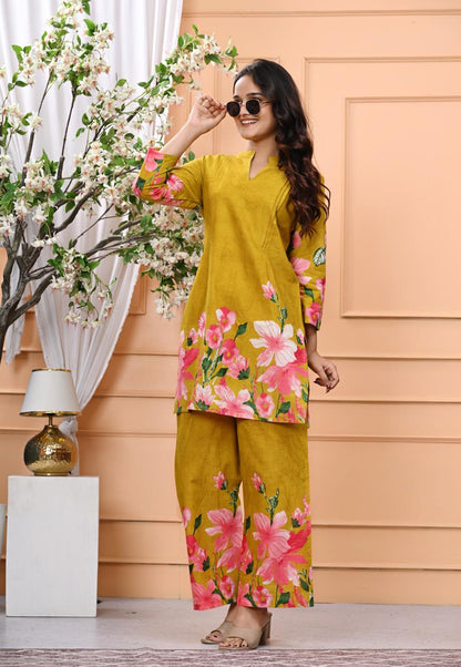 Bannisaa Bloom Collection - Contemporary Floral Printed Suit Sets with Garden-Inspired Motifs