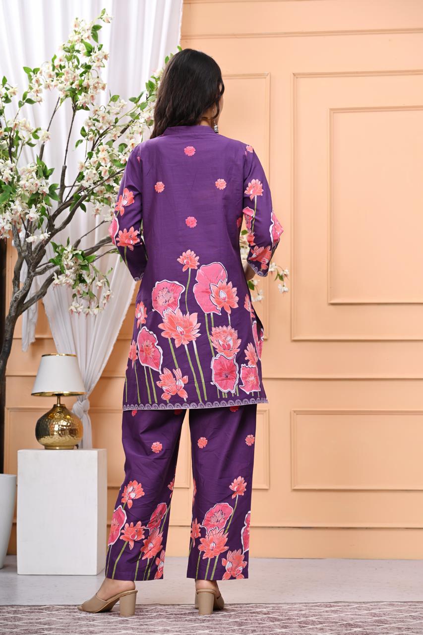 Bannisaa Bloom Collection - Contemporary Floral Printed Suit Sets with Garden-Inspired Motifs