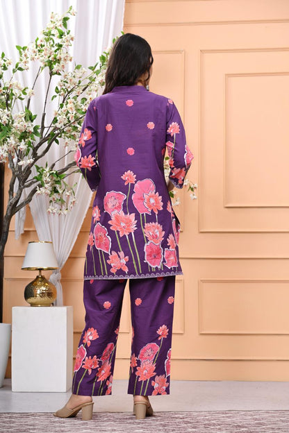 Bannisaa Bloom Collection - Contemporary Floral Printed Suit Sets with Garden-Inspired Motifs