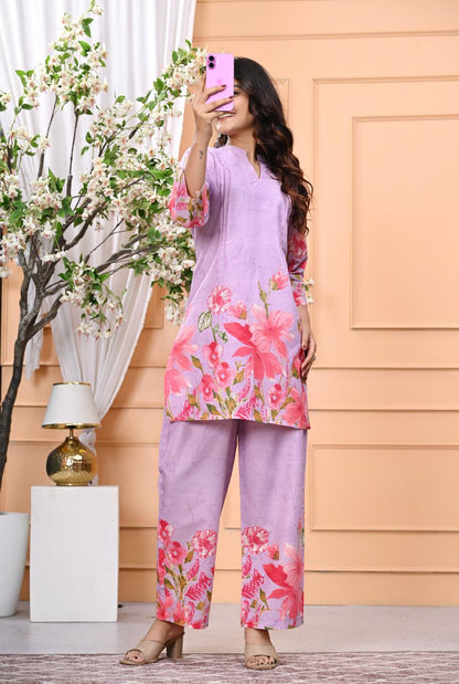 Bannisaa Bloom Collection - Contemporary Floral Printed Suit Sets with Garden-Inspired Motifs