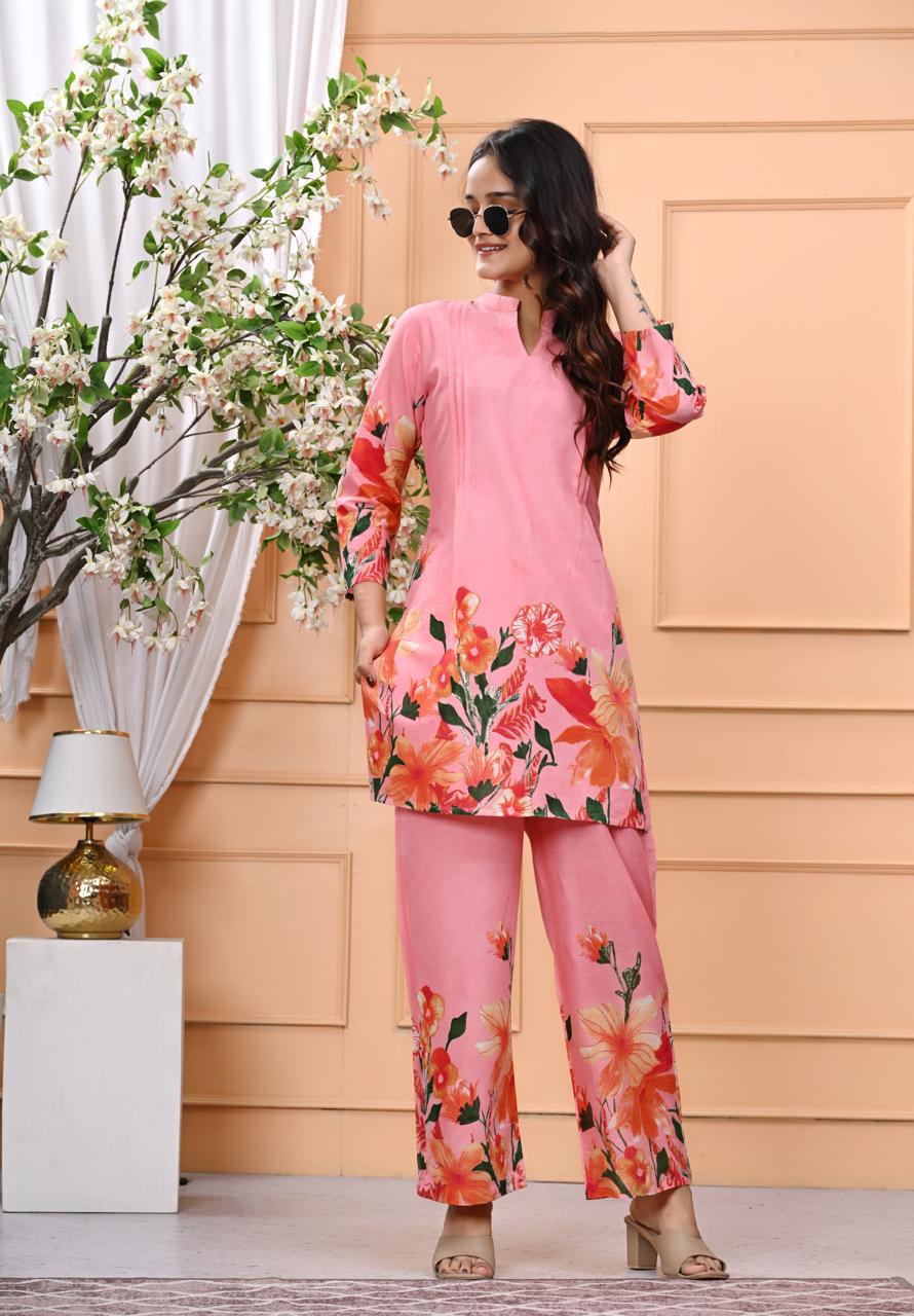 Bannisaa Bloom Collection - Contemporary Floral Printed Suit Sets with Garden-Inspired Motifs