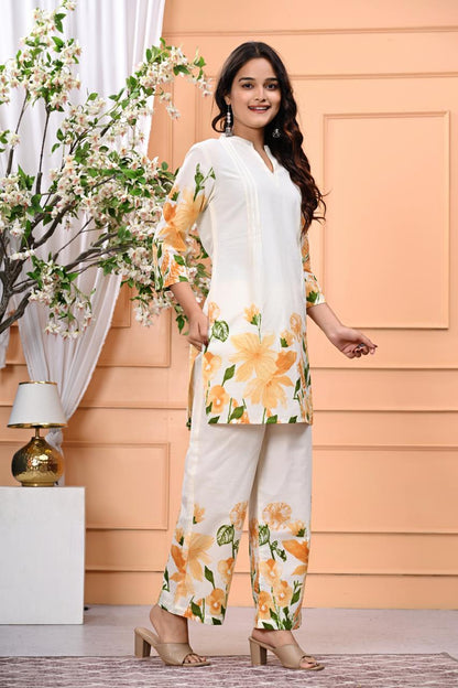 Bannisaa Bloom Collection - Contemporary Floral Printed Suit Sets with Garden-Inspired Motifs