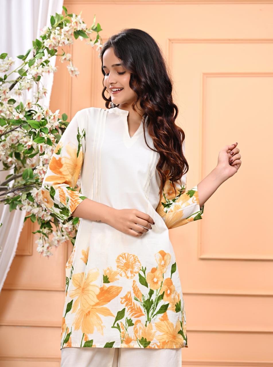 Bannisaa Bloom Collection - Contemporary Floral Printed Suit Sets with Garden-Inspired Motifs