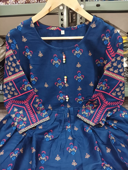 Bannisaa Heavy Rayon Designer Anarkali Ankle length Gown/Kurta