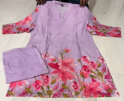 Bannisaa Bloom Collection - Contemporary Floral Printed Suit Sets with Garden-Inspired Motifs