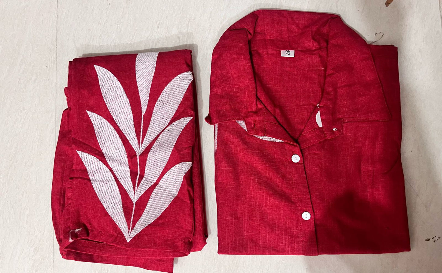 Bannisaa Contemporary Leaf Print Co-ord Collection - Modern Botanical in Four Classic Colors