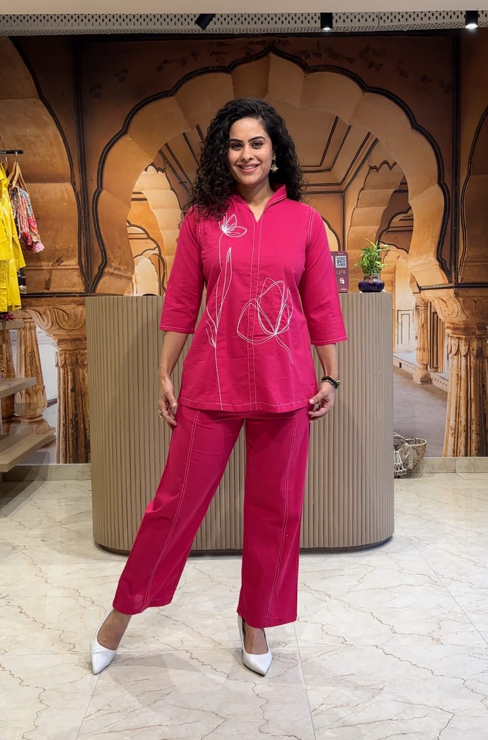 Bannisaa Ultimate Glam Fuchsia Pink, Blue and Purple Co-ord Set