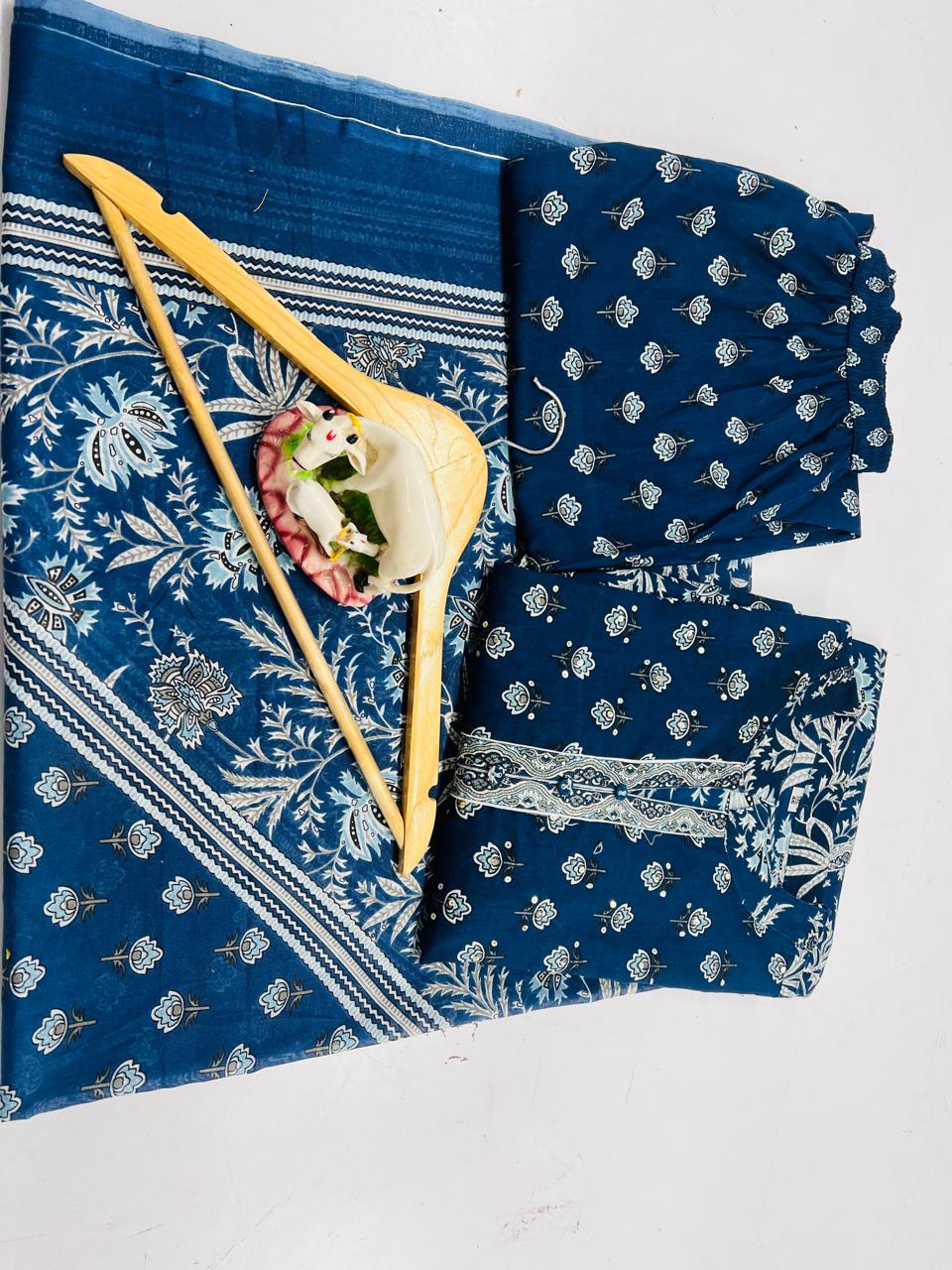 Bannisaa Heritage Mustard Ajrakh Print Anarkali Set - Traditional Block Print with Contemporary Silhouette