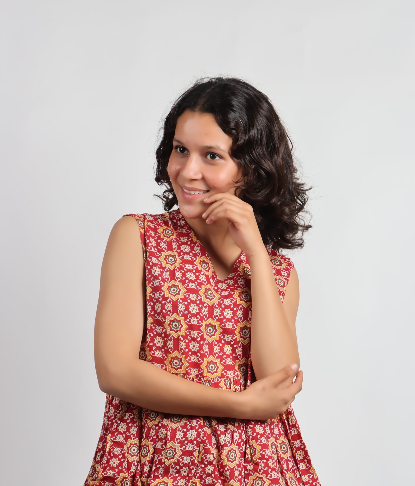 Bannisaa Vintage Garden Peplum Kurti