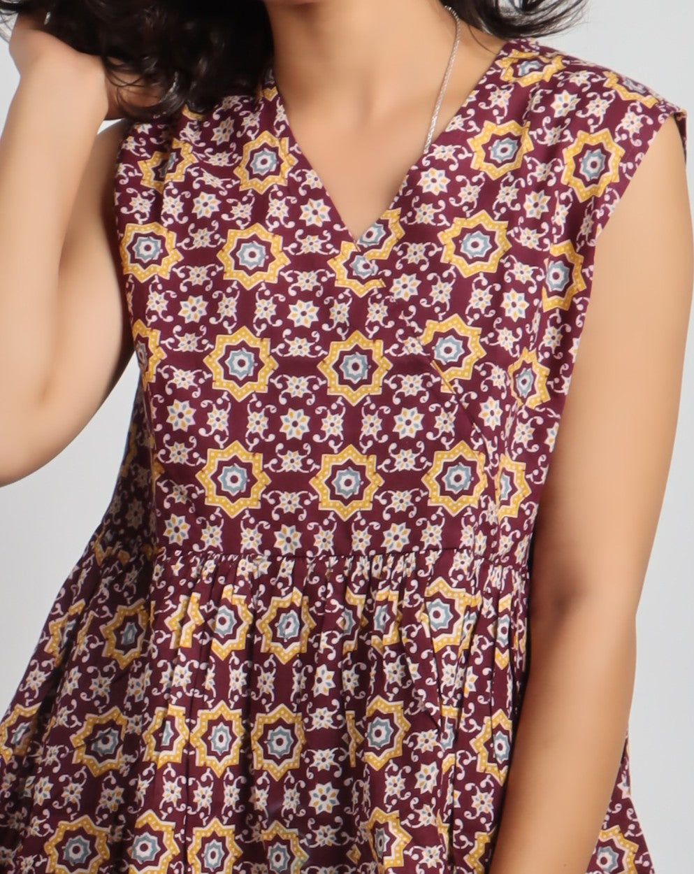 Bannisaa Vintage Garden Peplum Kurti