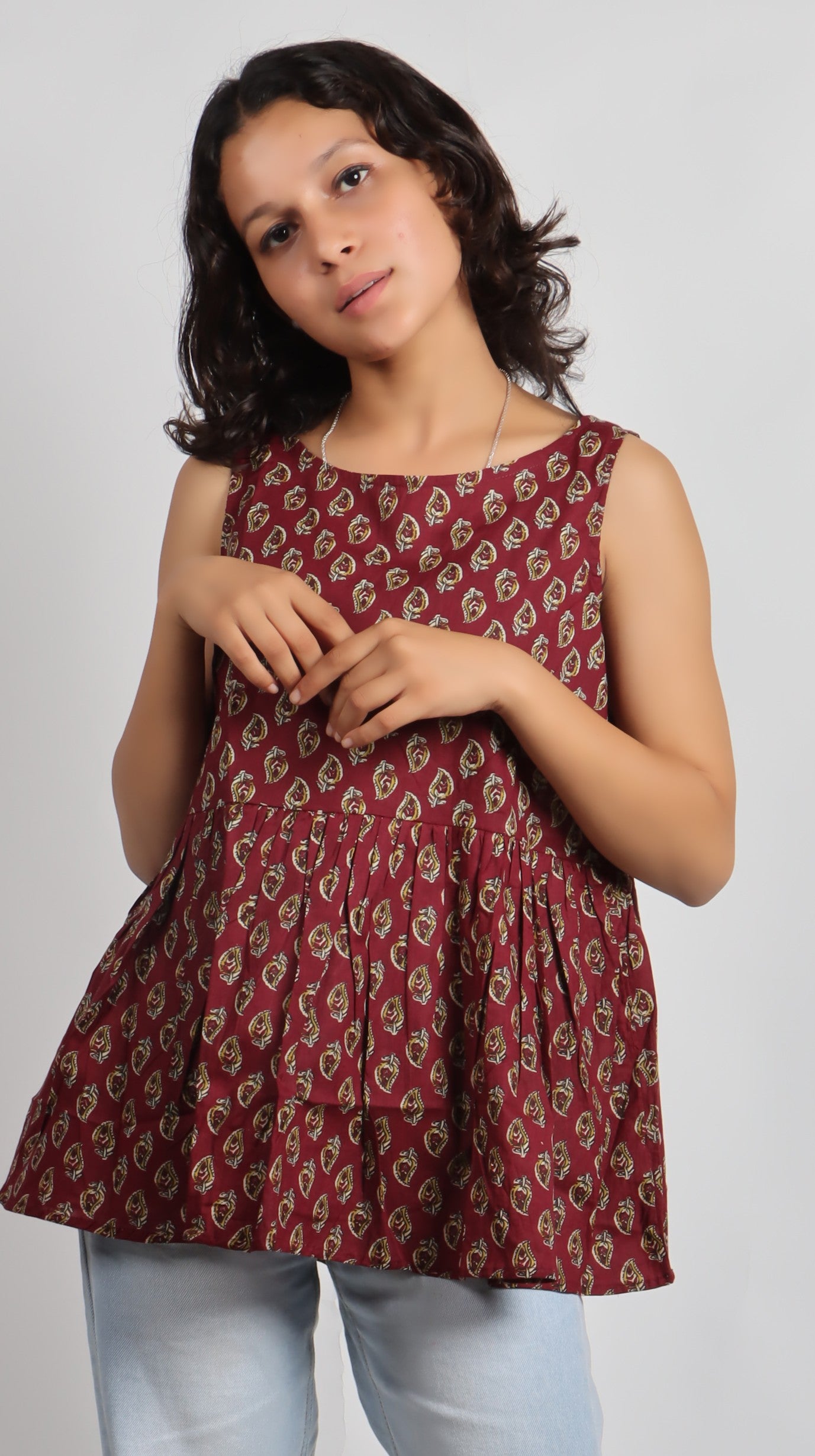 Bannisaa Heritage Print Cotton Kurti