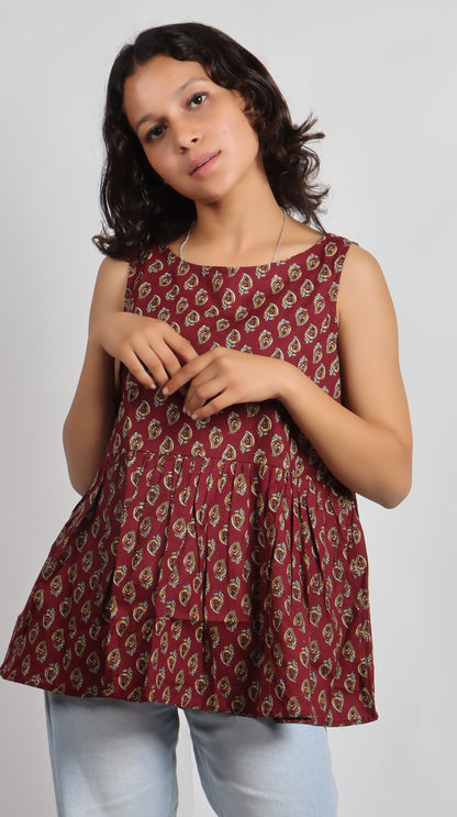 Bannisaa Heritage Print Cotton Kurti