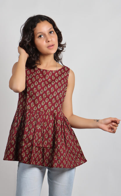 Bannisaa Heritage Print Cotton Kurti