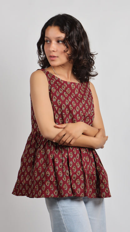 Bannisaa Heritage Print Cotton Kurti