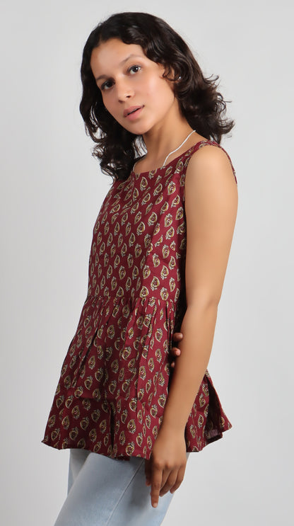 Bannisaa Heritage Print Cotton Kurti