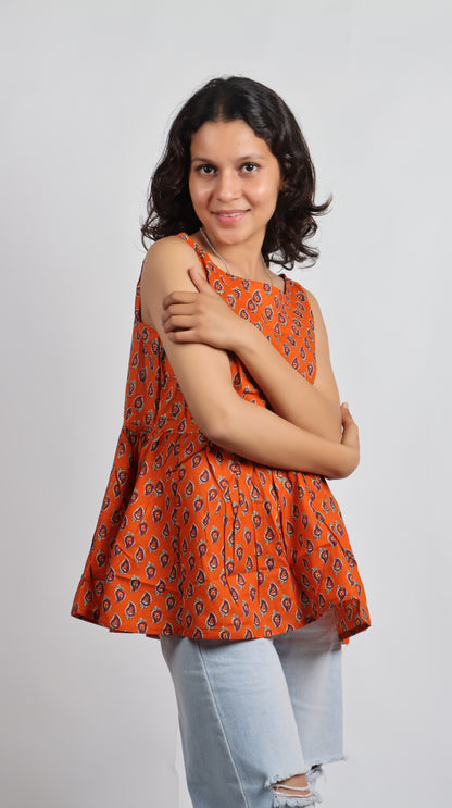 Bannisaa Heritage Print Cotton Kurti