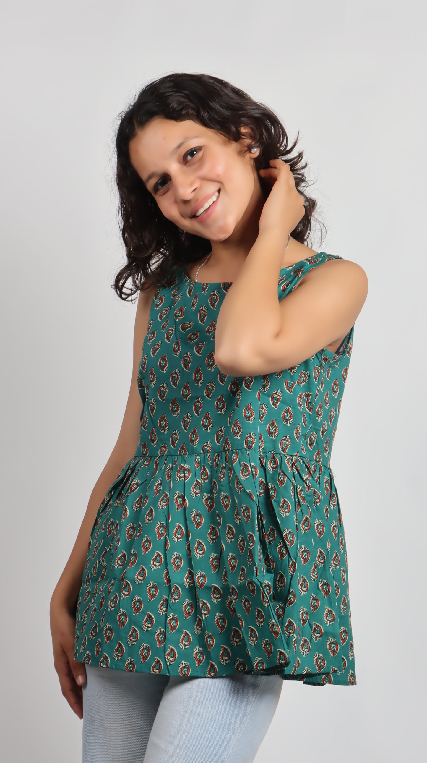 Bannisaa Heritage Print Cotton Kurti