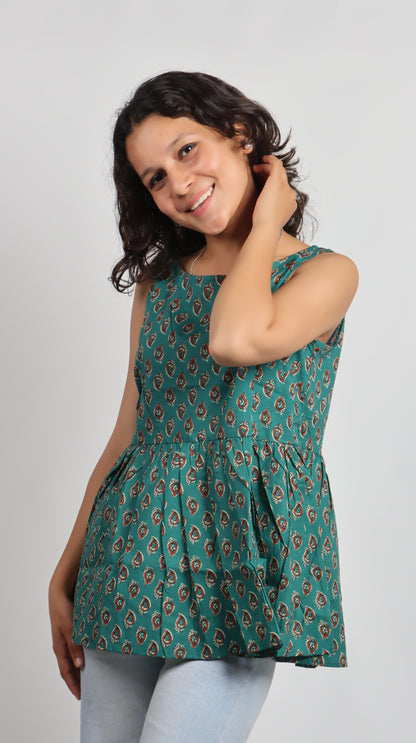 Bannisaa Heritage Print Cotton Kurti