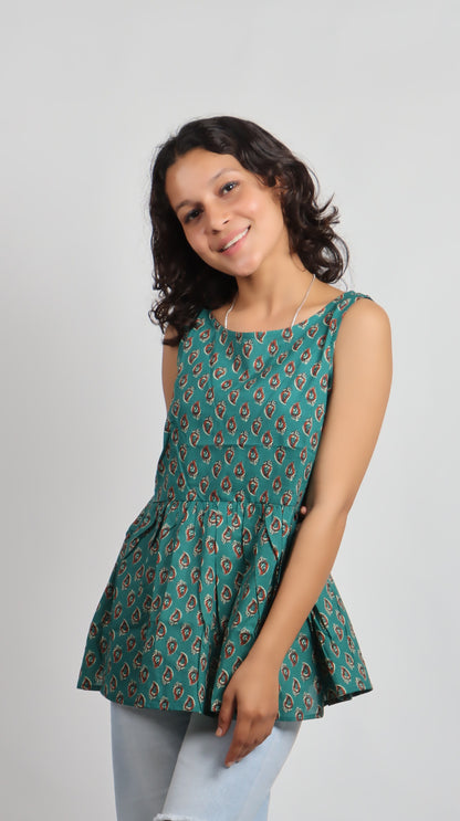 Bannisaa Heritage Print Cotton Kurti