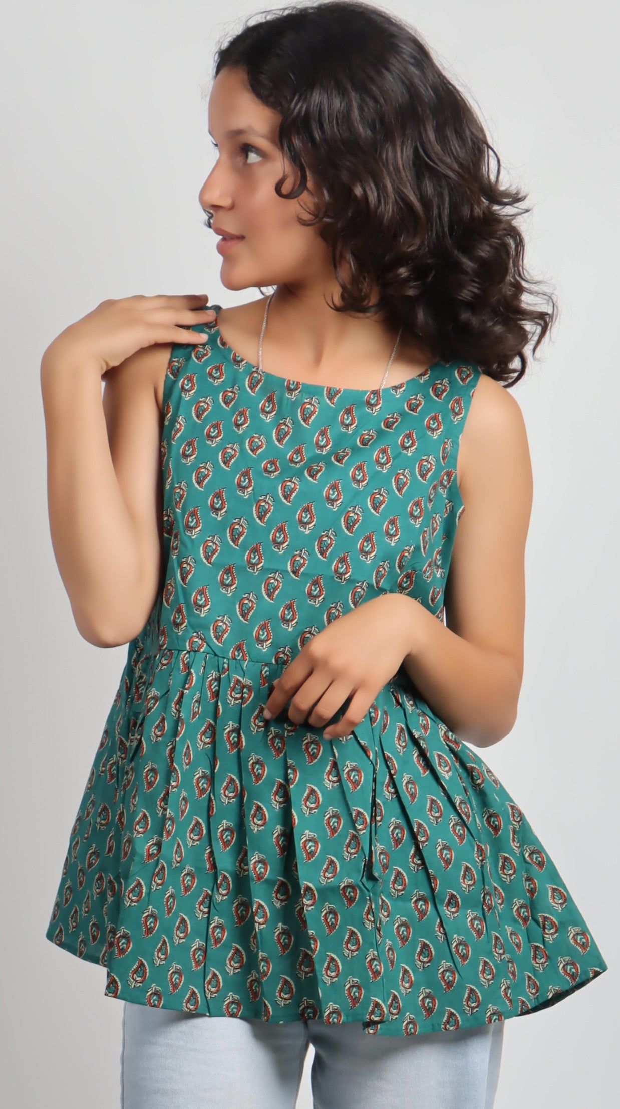 Bannisaa Heritage Print Cotton Kurti