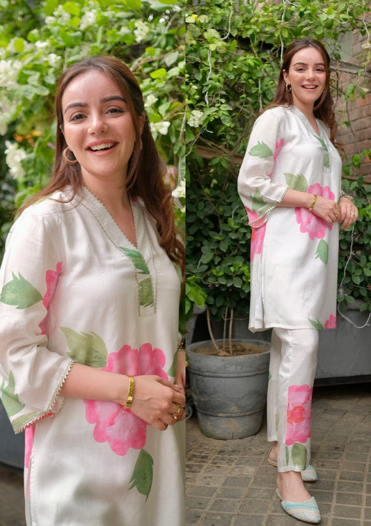 Bannisaa Aayat Blush Petal Co-ord Set
