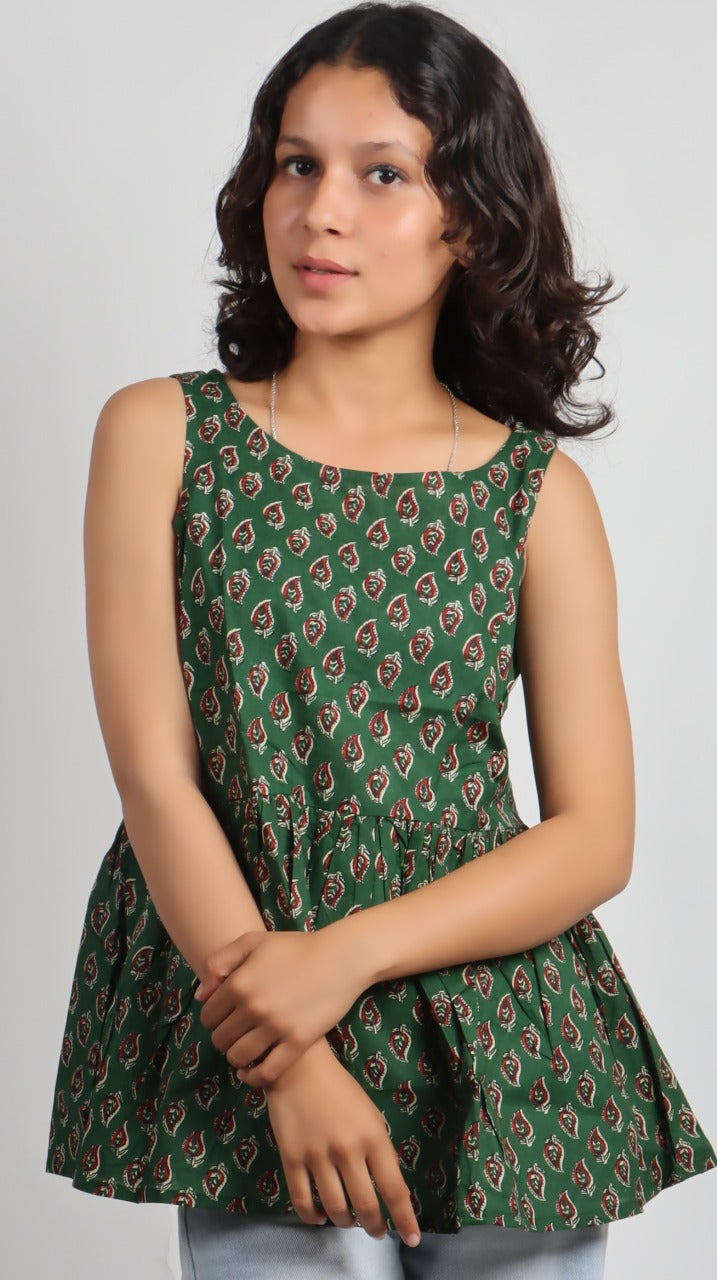 Bannisaa Heritage Print Cotton Kurti