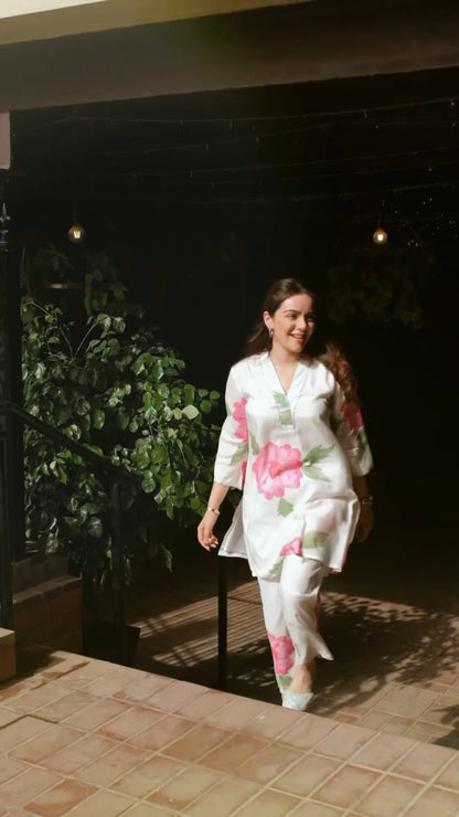 Bannisaa Aayat Blush Petal Co-ord Set